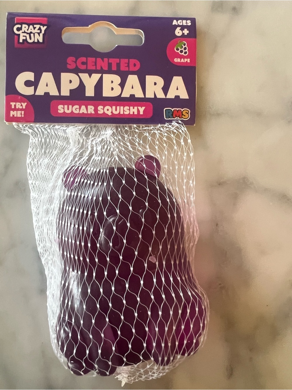 Scented Purple Capybara Sugar Squishy Toy